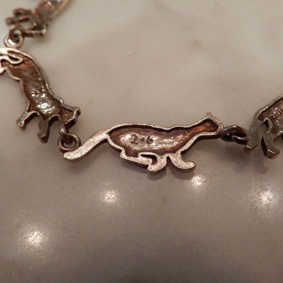 Kabana Vintage Silver Cat Bracelet - Picture 8 of 8